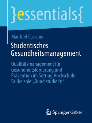 cover image of Studentisches Gesundheitsmanagement